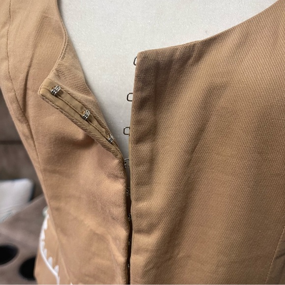 NEW Mon Renn Tan Lisle Vest Top US L - Picture 3 of 7